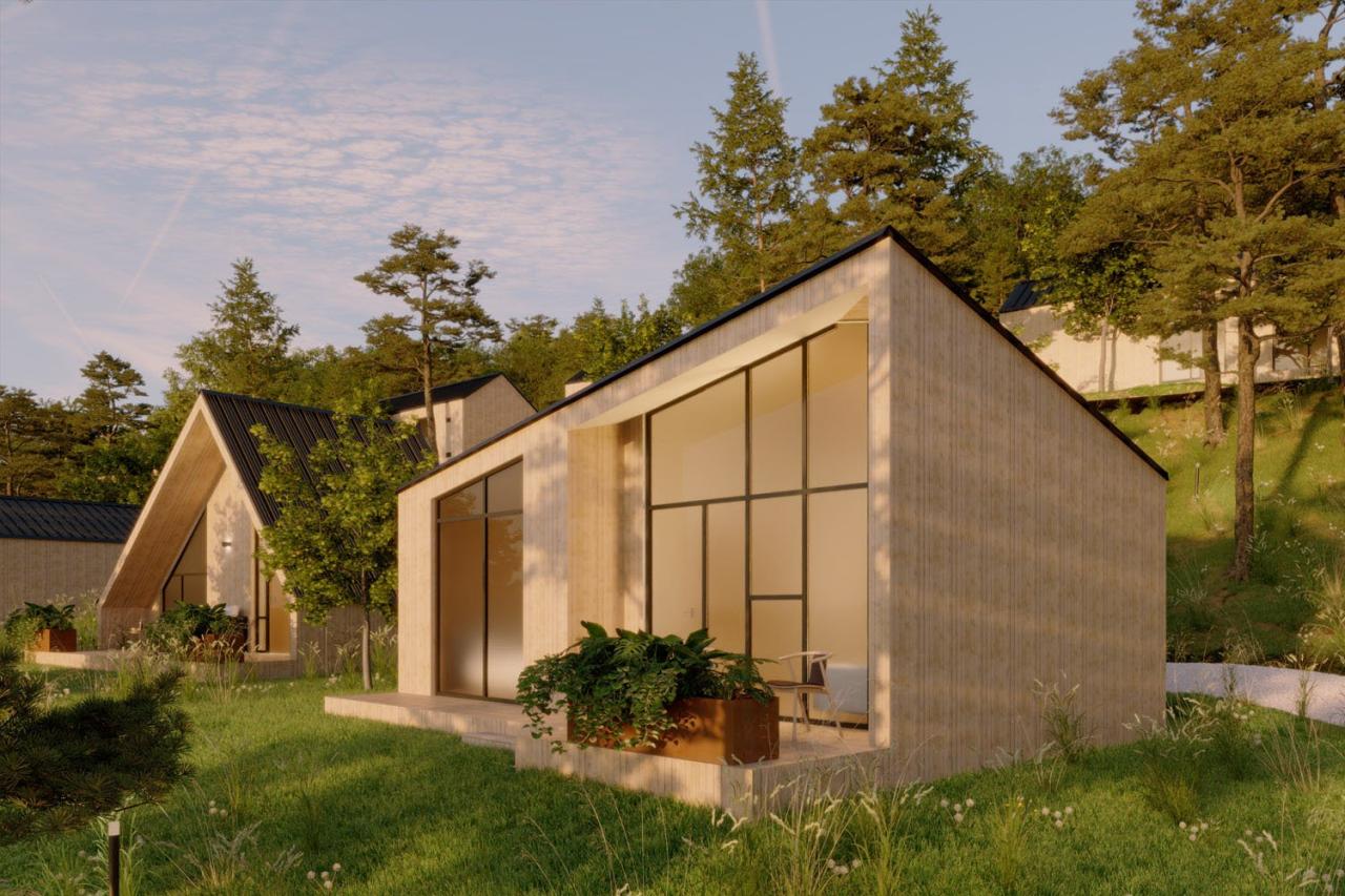 FIMA Architecture Design Engineering - Glamping in Montefortino, immersed in nature and constructed with sustainablematerials