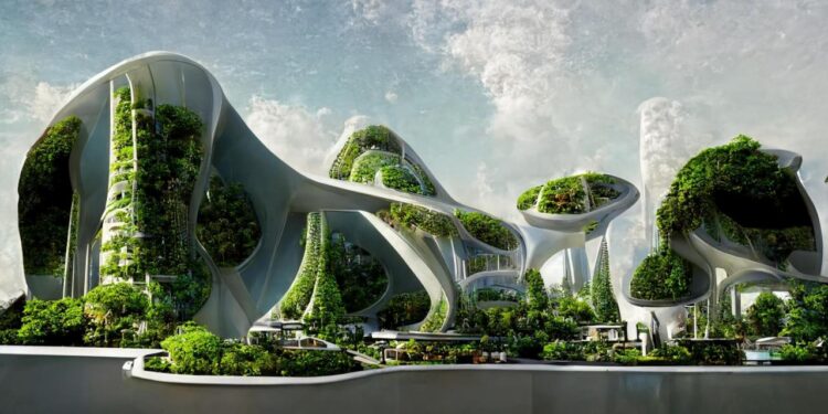 AI-generated Future Cities by Manas Bhat|Futuristic